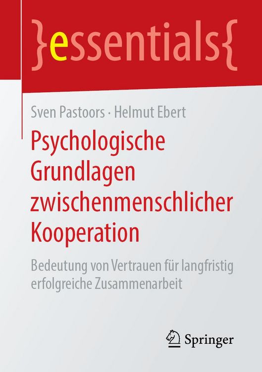 Produktbild: Psychologische Grundlagen zwischenmenschlicher Kooperation