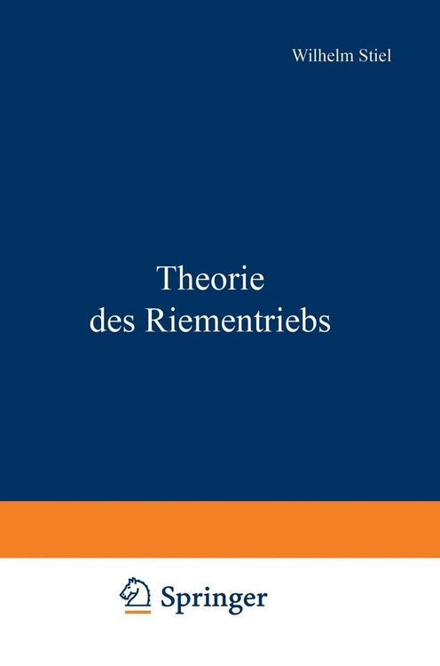 Produktbild: Theorie des Riementriebs