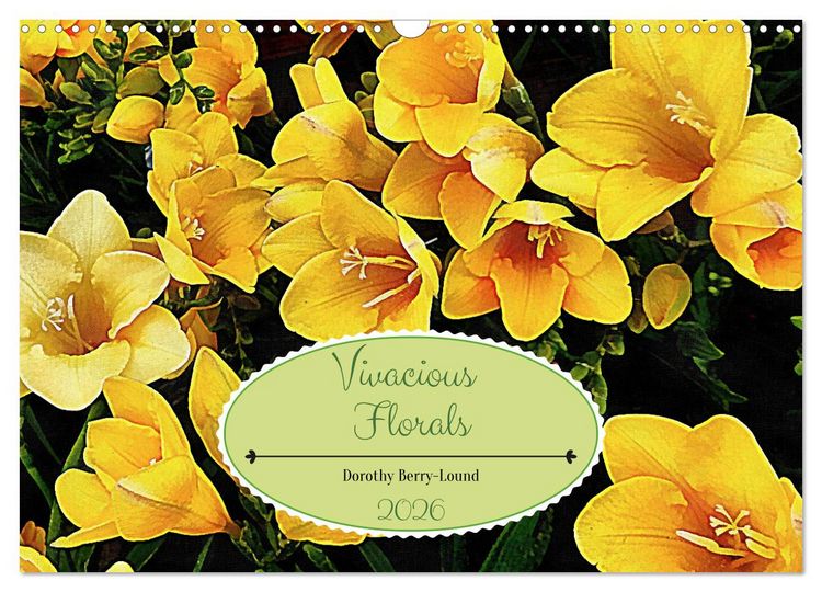 Produktbild: Vivacious Florals (Wall Calendar 2026 DIN A3 landscape), CALVENDO 12 Month Wall Calendar