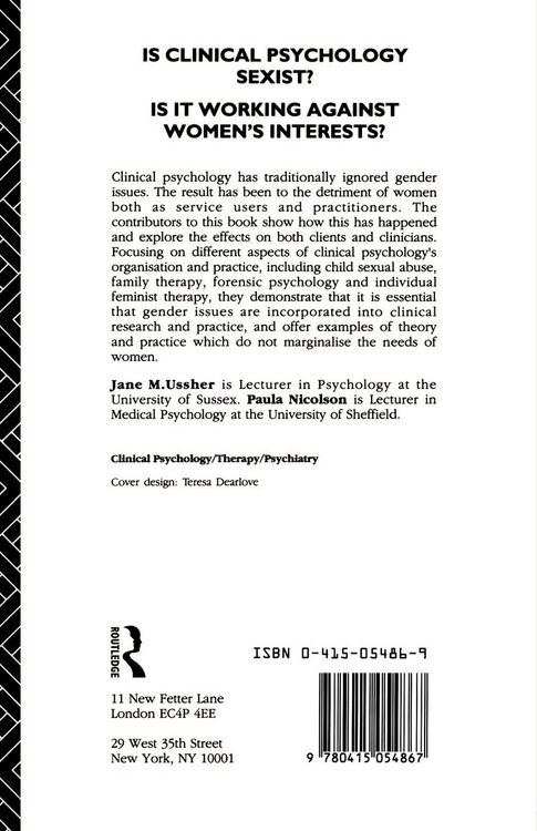 Produktbild: Gender Issues in Clinical Psychology