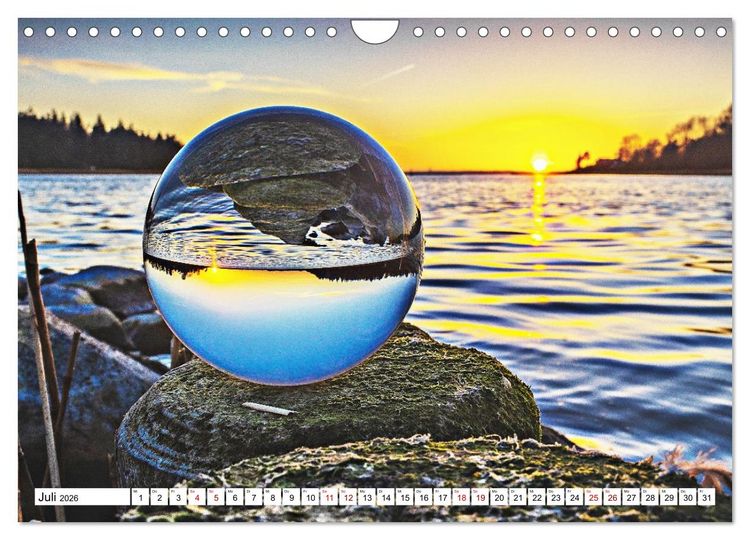 Produktbild: Lensball-Fotografie am Meer (Wandkalender 2026 DIN A4 quer), CALVENDO Monatskalender