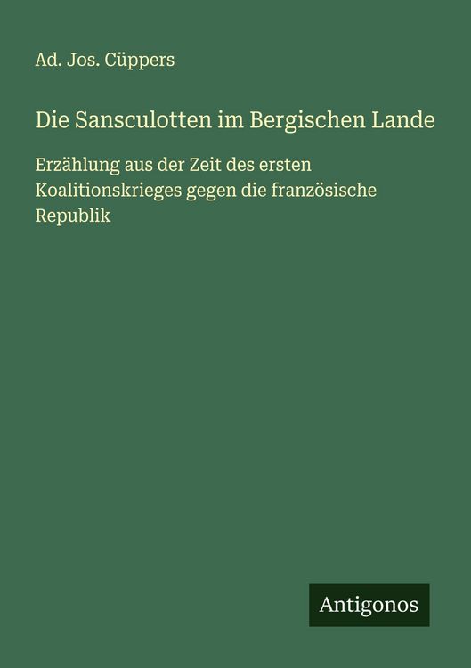 Produktbild: Die Sansculotten im Bergischen Lande