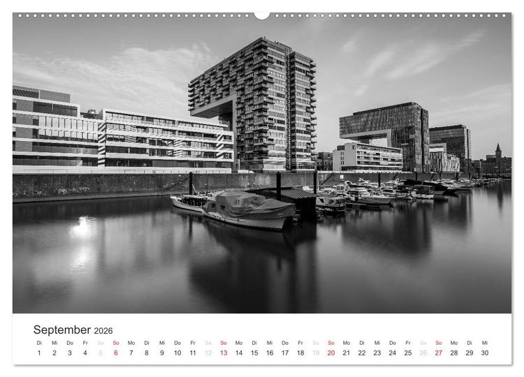 Produktbild: K&ouml;ln - monochrome Ansichten (Wandkalender 2026 DIN A2 quer), CALVENDO Monatskalender