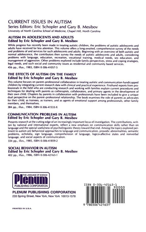 Produktbild: Social Behavior in Autism