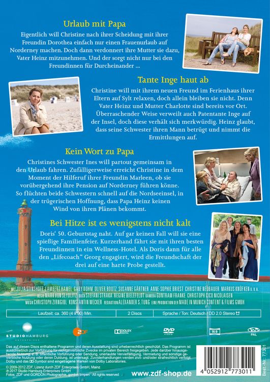 Produktbild: Dora Heldt - Edition 1: Urlaub mit Papa/Tante Inge haut ab/Kein Wort zu Papa/Bei Hitze ist es wenigstens nicht kalt [2 DVDs]