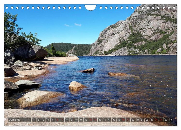 Produktbild: Norwegen 2026 - Berge, Fjorde, Moore (Wandkalender 2026 DIN A4 quer), CALVENDO Monatskalender