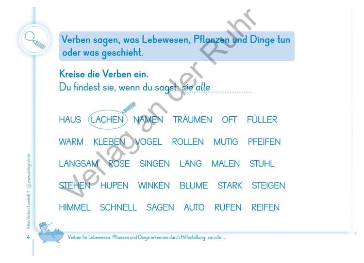 Produktbild: Mein Verben-Lernheft 1