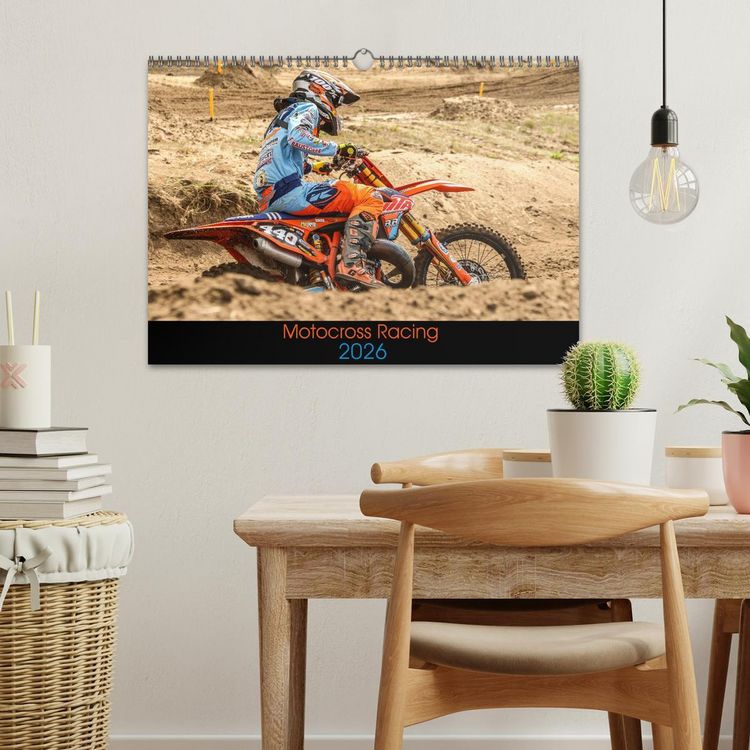 Produktbild: Motocross Racing 2026 (Wandkalender 2026 DIN A3 quer), CALVENDO Monatskalender
