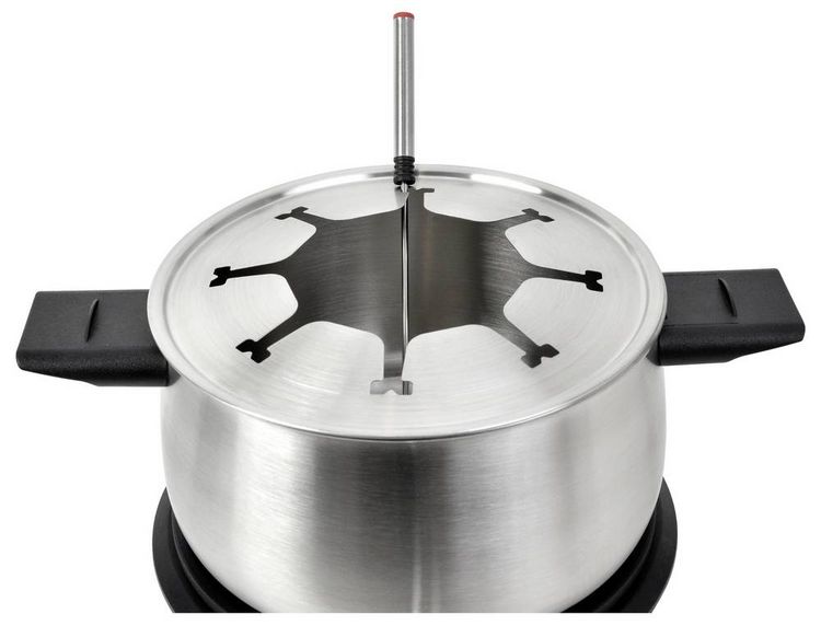 Produktbild: Silva PK-F 140 Fondue 1500W &Uuml;berhitzungsschutz, 8 Fonduegabeln Schwarz, Edelstahl