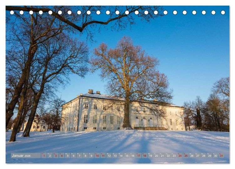 Produktbild: Schl&ouml;sser und G&auml;rten in Brandenburg (Tischkalender 2026 DIN A5 quer), CALVENDO Monatskalender