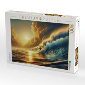 Produktbild: CALVENDO Puzzle Surfen ist eine Lebenseinstellung. | 1000 Teile Lege-Gr&ouml;&szlig;e 64x48cm Foto-Puzzle f&uuml;r gl&uuml;ckliche Stunden