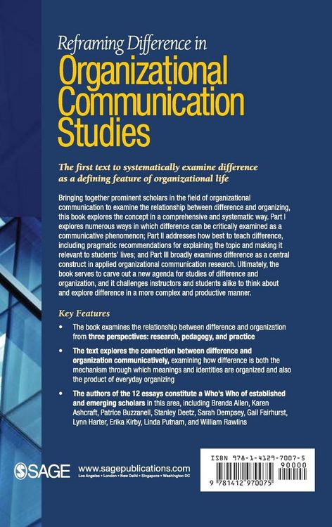 Produktbild: Reframing Difference in Organizational Communication Studies