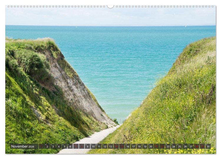 Produktbild: Frankreichs Norden - Entlang der C&ocirc;te d'Opale (Wandkalender 2026 DIN A2 quer), CALVENDO Monatskalender