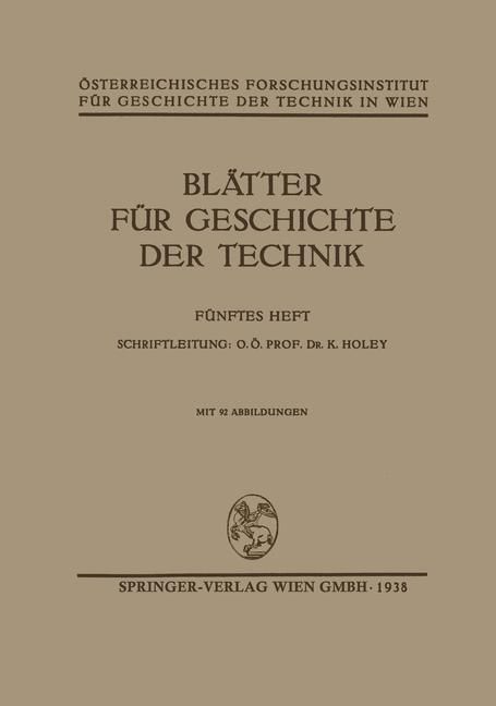 Produktbild: Bl&auml;tter f&uuml;r Geschichte der Technik