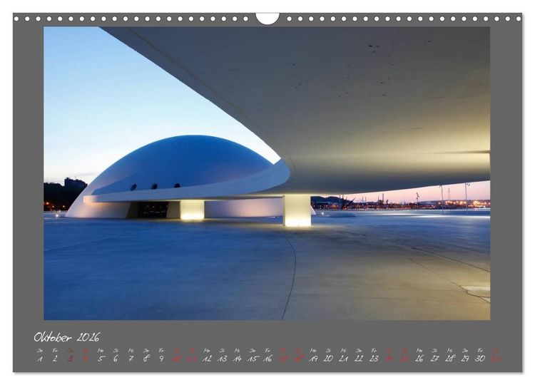 Produktbild: Moderne Architektur - Oscar Niemeyer Kulturzentrum (Wandkalender 2026 DIN A3 quer), CALVENDO Monatskalender