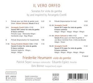 Produktbild: Heumann/Sepec/Eg&uuml;ez/B&ouml;rner: Vero Orfeo-Sonatas For Viola Da