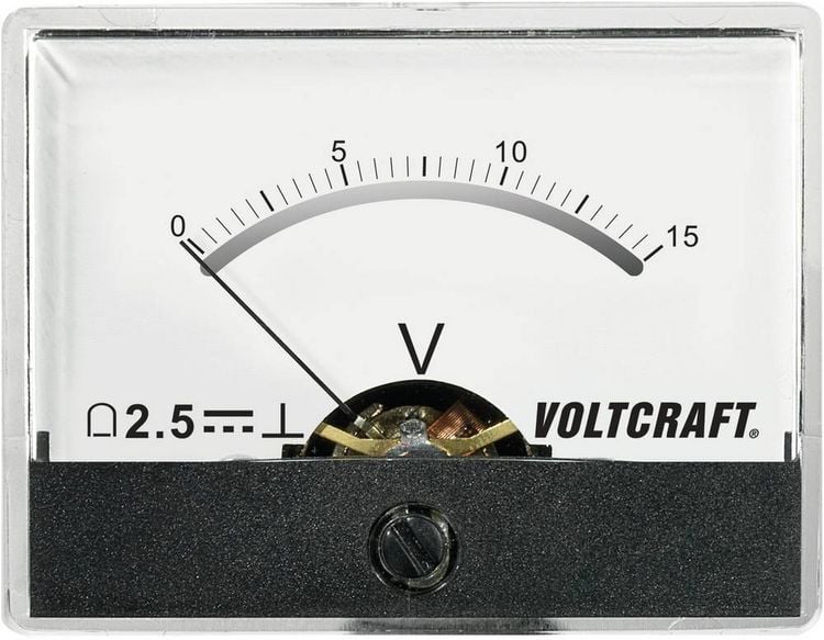 Produktbild: VOLTCRAFT AM-60X46/15V/DC AM-60X46/15V/DC Einbau-Messger&auml;t AM-60X46/15V/DC 15V Drehspule