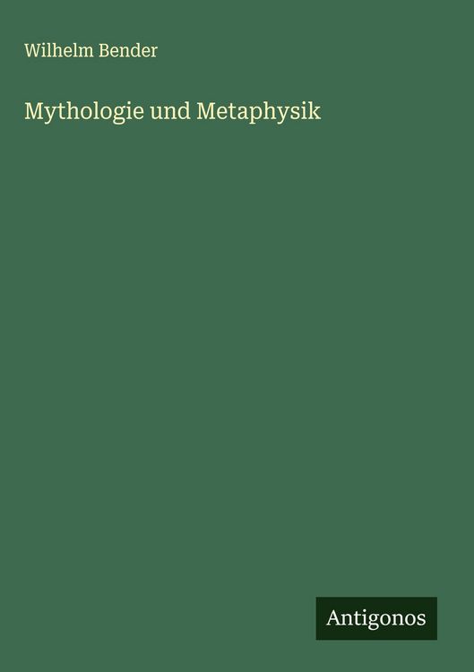 Produktbild: Mythologie und Metaphysik