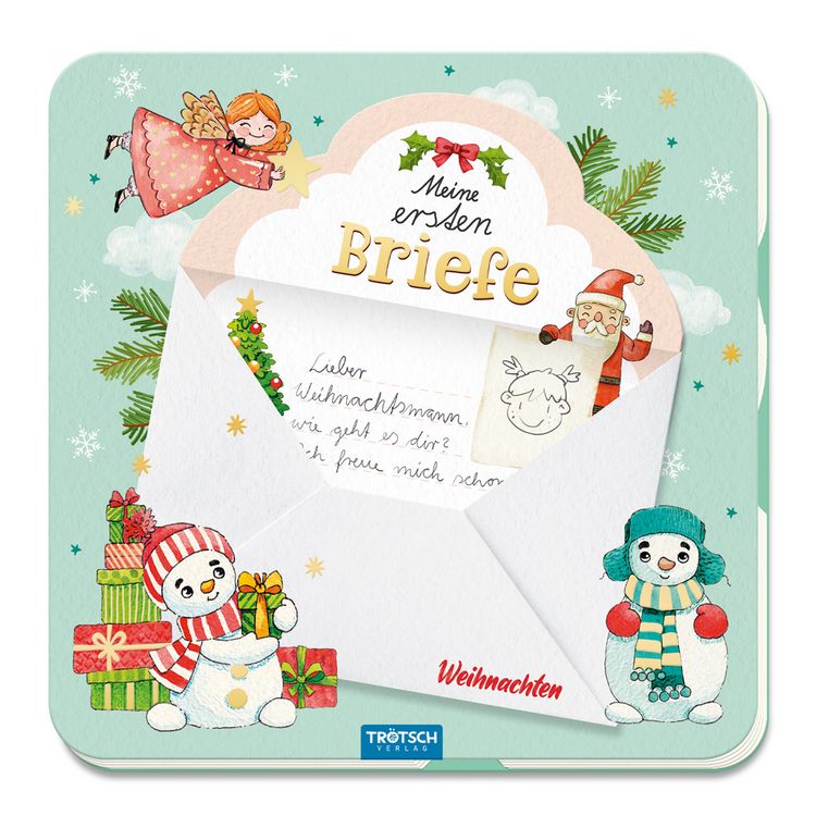 Produktbild: Tr&ouml;tsch Meine ersten Briefe Weihnachten Briefpapierbuch Wunschzettelbuch
