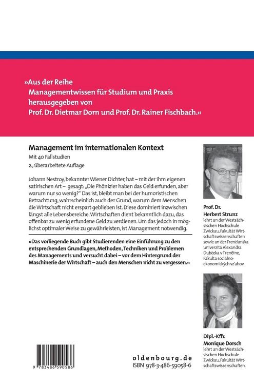 Produktbild: Management im internationalen Kontext