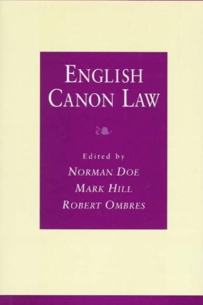 Produktbild: English Canon Law