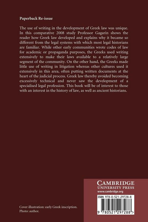 Produktbild: Writing Greek Law