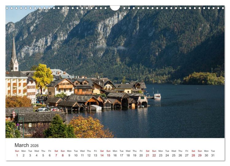 Produktbild: Hallstatt The pearl of Austria (Wall Calendar 2026 DIN A3 landscape), CALVENDO 12 Month Wall Calendar