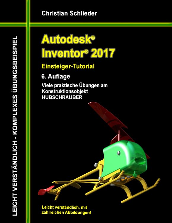 Produktbild: Autodesk Inventor 2017 - Einsteiger-Tutorial Hubschrauber
