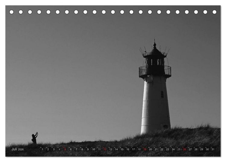 Produktbild: 54&deg;54'57"N 8&deg;19'51"E SYLT (Tischkalender 2026 DIN A5 quer), CALVENDO Monatskalender
