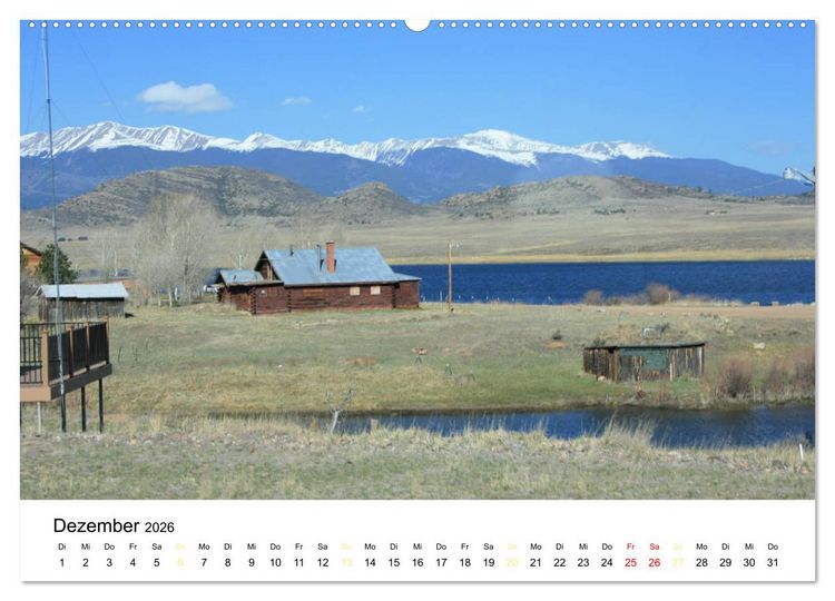 Produktbild: Colorado, USA - Ausflugsziele rund um Colorado Springs (Wandkalender 2026 DIN A2 quer), CALVENDO Monatskalender