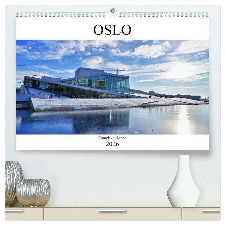 Produktbild: Oslo - Norwegen (hochwertiger Premium Wandkalender 2026 DIN A2 quer), Kunstdruck in Hochglanz
