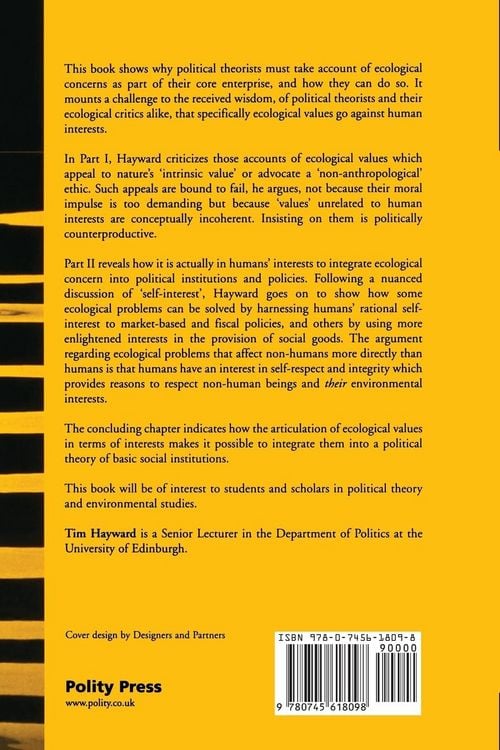 Produktbild: Political Theory and Ecological Values