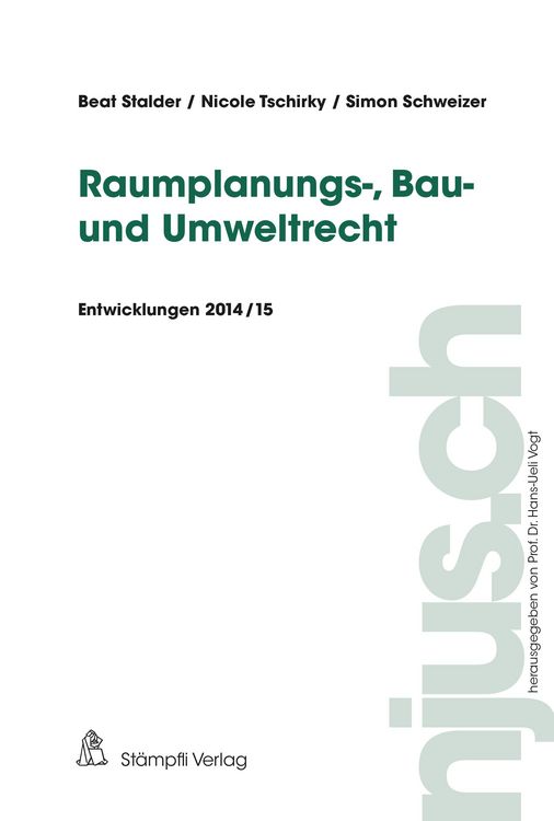 Produktbild: Raumplanungs-, Bau- und Umweltrecht