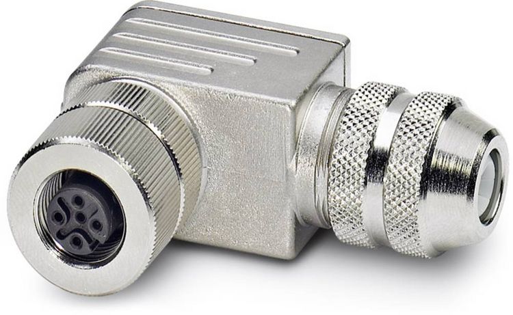 Produktbild: Phoenix Contact 1430433 Sensor-/Aktor-Steckverbinder, unkonfektioniert M12 Buchse, gewinkelt Polzahl Sensoren: 5 1 St.