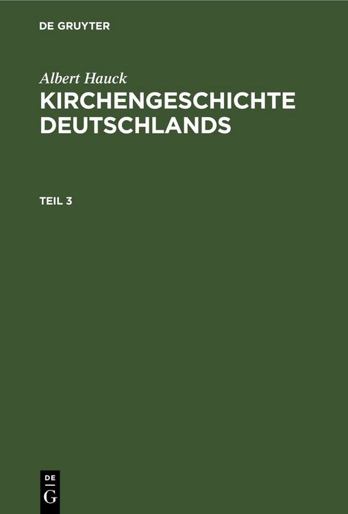 Produktbild: Kirchengeschichte Deutschlands. Teil 3