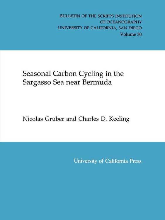 Produktbild: Seasonal Carbon Cycling in the Sargasso Sea Near Bermuda