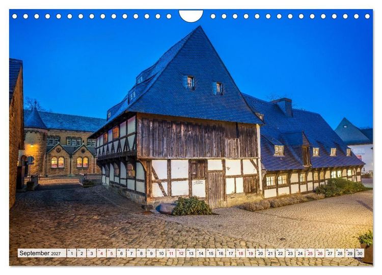 Produktbild: Goslar - Zwischen Fachwerk und Welterbe (Wandkalender 2027 DIN A4 quer), CALVENDO Monatskalender