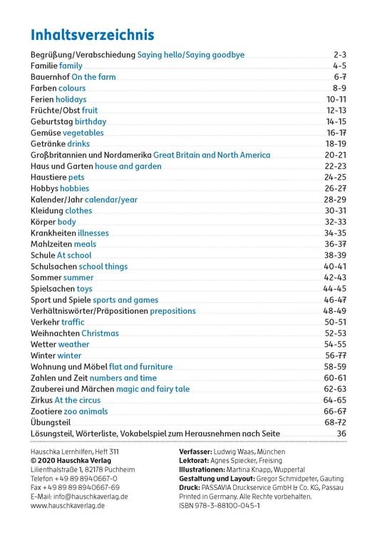 Produktbild: Mein buntes Vokabelheft. Englisch 3./4. Klasse, A5-Heft