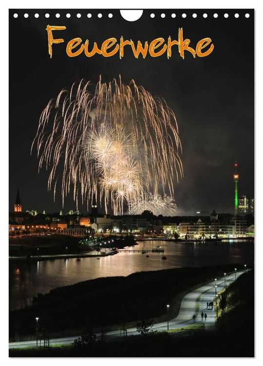 Produktbild: Feuerwerke Terminplaner (Wandkalender 2027 DIN A4 hoch), CALVENDO Monatskalender