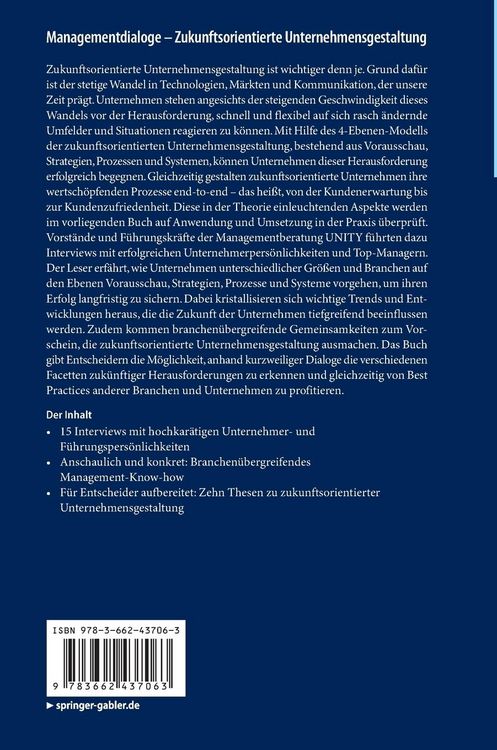 Produktbild: Managementdialoge - Zukunftsorientierte Unternehmensgestaltung