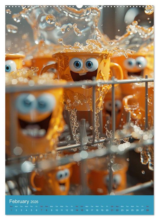 Produktbild: A Lot of Fun at home (High Quality Premium Wall Calendar 2026 DIN A2 portrait),CALVENDO 12 Month Wall Calendar