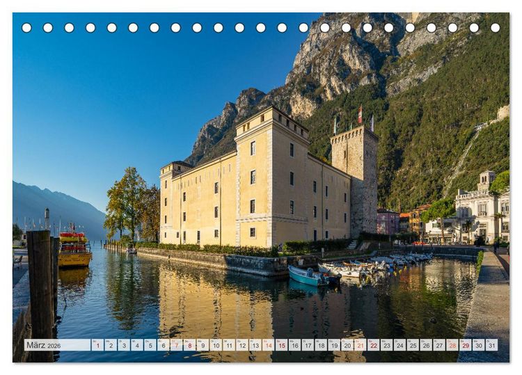 Produktbild: Riva del Garda Impressionen vom Gardasee (Tischkalender 2026 DIN A5 quer), CALVENDO Monatskalender