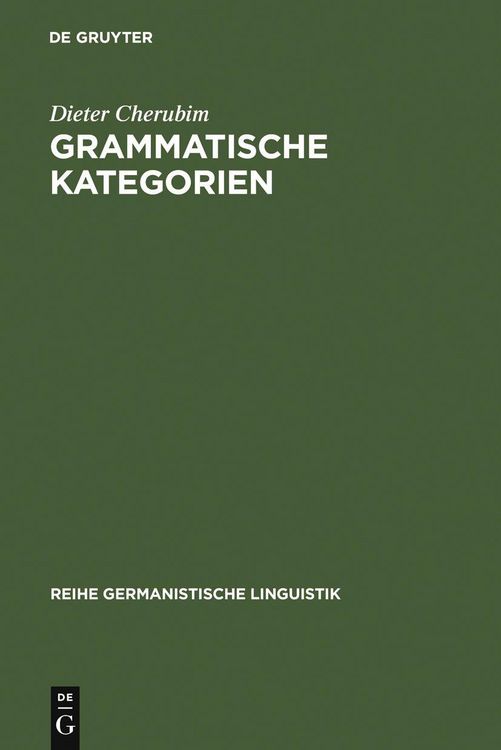 Produktbild: Grammatische Kategorien