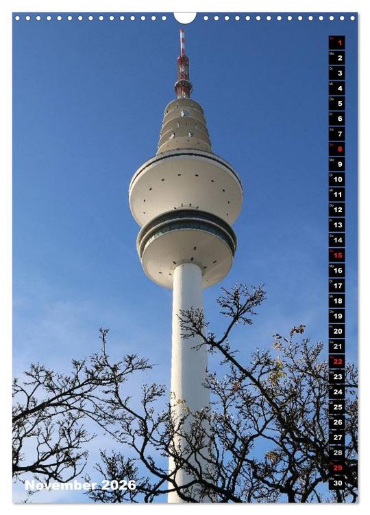 Produktbild: HAMBURG - Ansichten (Wandkalender 2026 DIN A3 hoch), CALVENDO Monatskalender