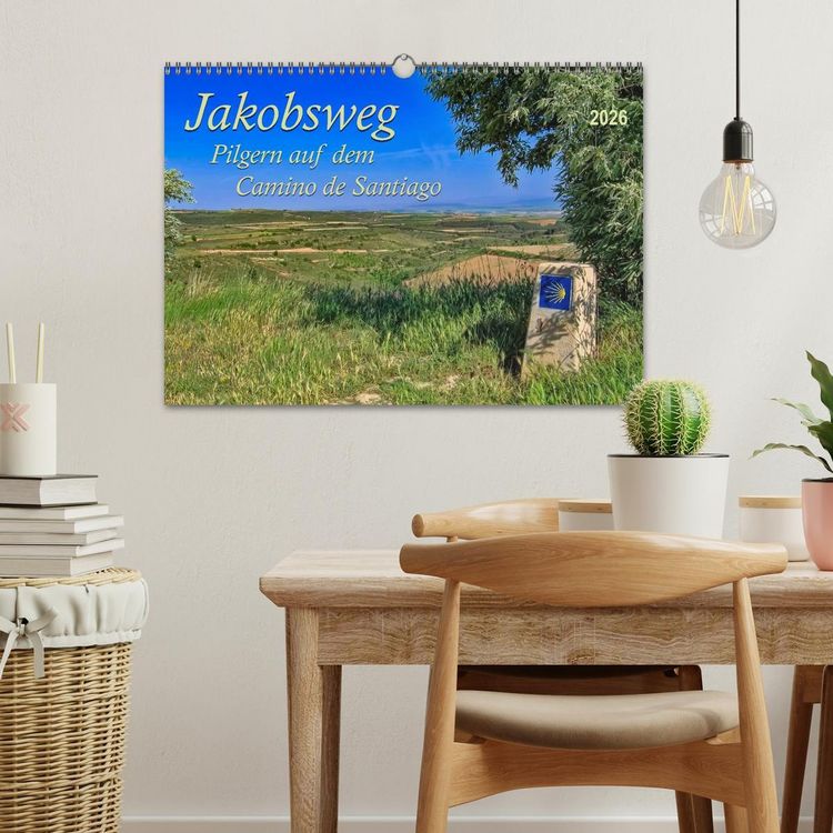 Produktbild: Jakobsweg - pilgern auf dem Camino de Santiago (Wandkalender 2026 DIN A3 quer), CALVENDO Monatskalender
