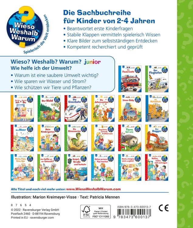 Produktbild: Wieso? Weshalb? Warum? junior, Band 43 - Wie helfe ich der Umwelt?