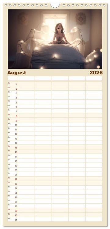 Produktbild: Familienplaner 2026 - Gl&uuml;cklich wie im M&auml;rchen mit 5 Spalten (Wandkalender, 21 x 45 cm) CALVENDO