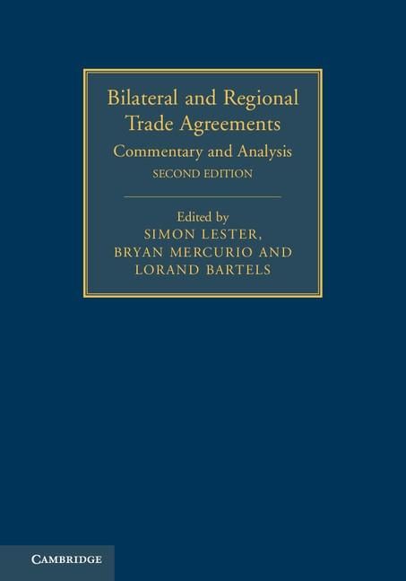 Produktbild: Bilateral and Regional Trade Agreements: Volume 1