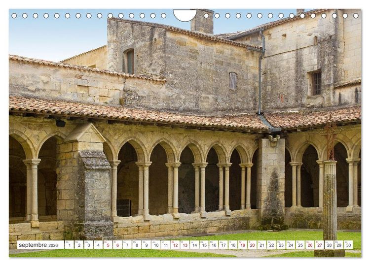 Produktbild: D&eacute;couvrir la r&eacute;gion Nouvelle-Aquitaine (Calendrier mural 2026 DIN A4 vertical), CALVENDO calendrier mensuel