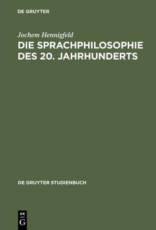 Produktbild: Die Sprachphilosophie des 20. Jahrhunderts